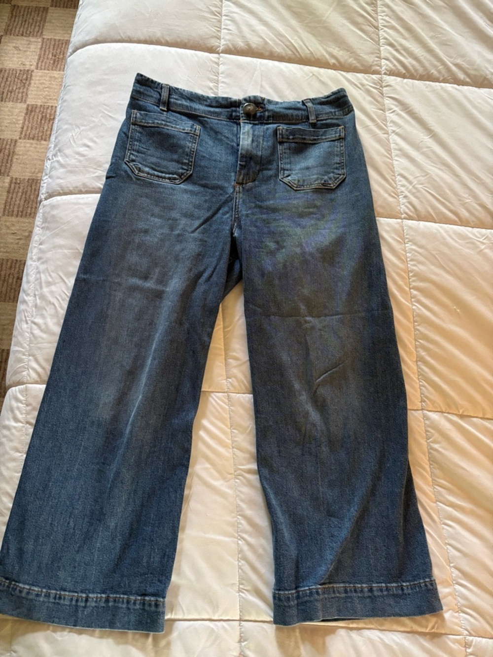 Pilcro Indigo Blue High-Rise Denim Jeans